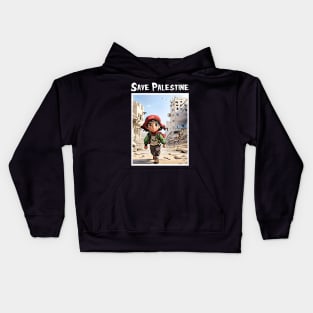 save palestine Kids Hoodie